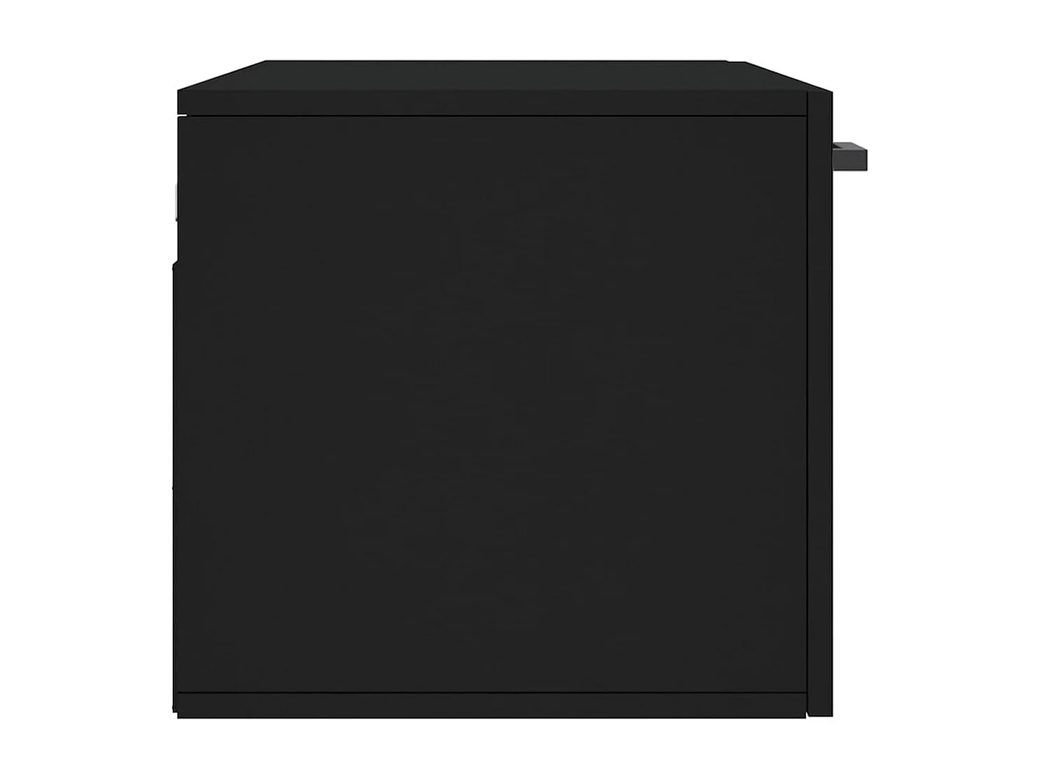 Armoire murale noir 80x36,5x35 cm bois d'ingénierie