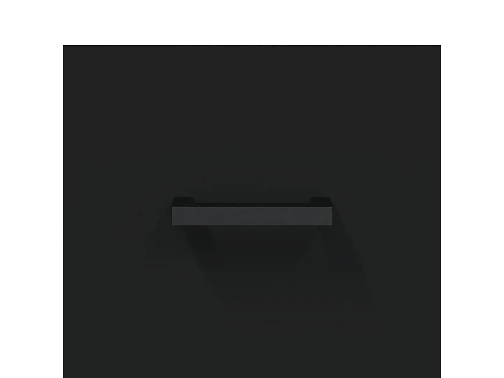 Mobiletto da parete nero 80x36,5x35 cm in legno ingegnerizzato