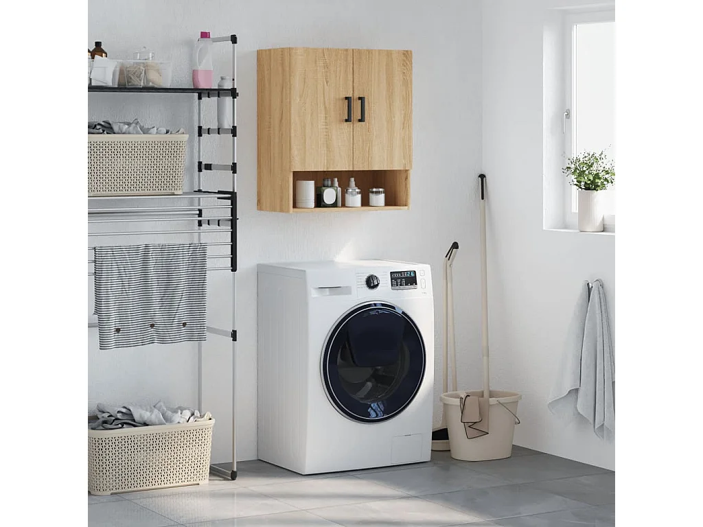 Armoire murale chêne sonoma 60x31x70 cm bois d'ingénierie