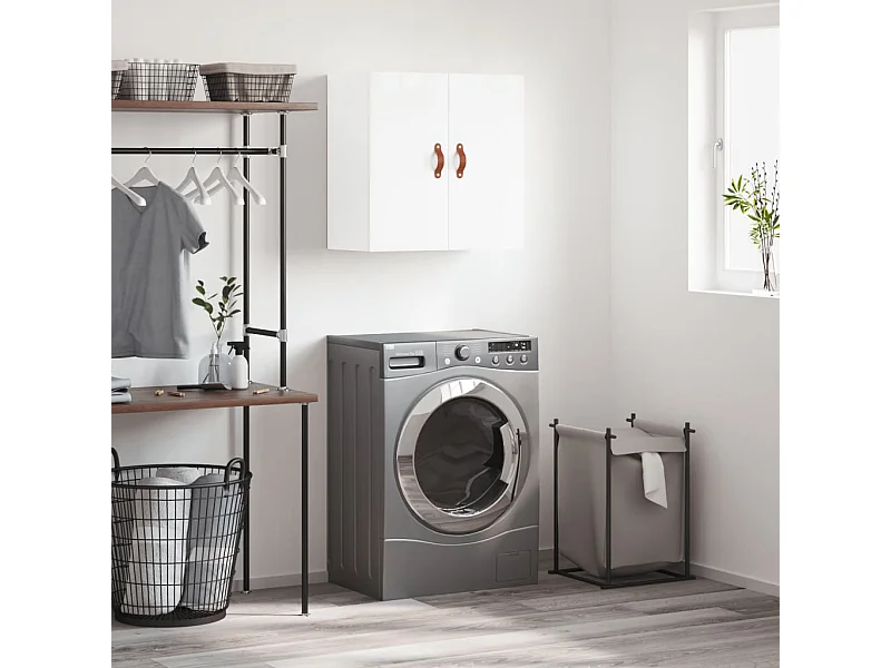 Armoire murale Blanc brillant 60x31x60 cm Bois d'ingénierie