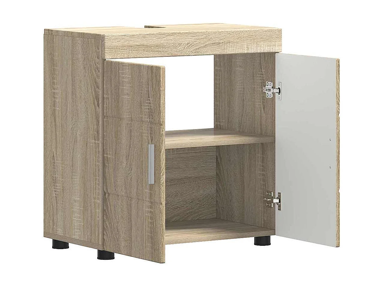 Armoire de lavabo de salle de bain Chêne sonoma