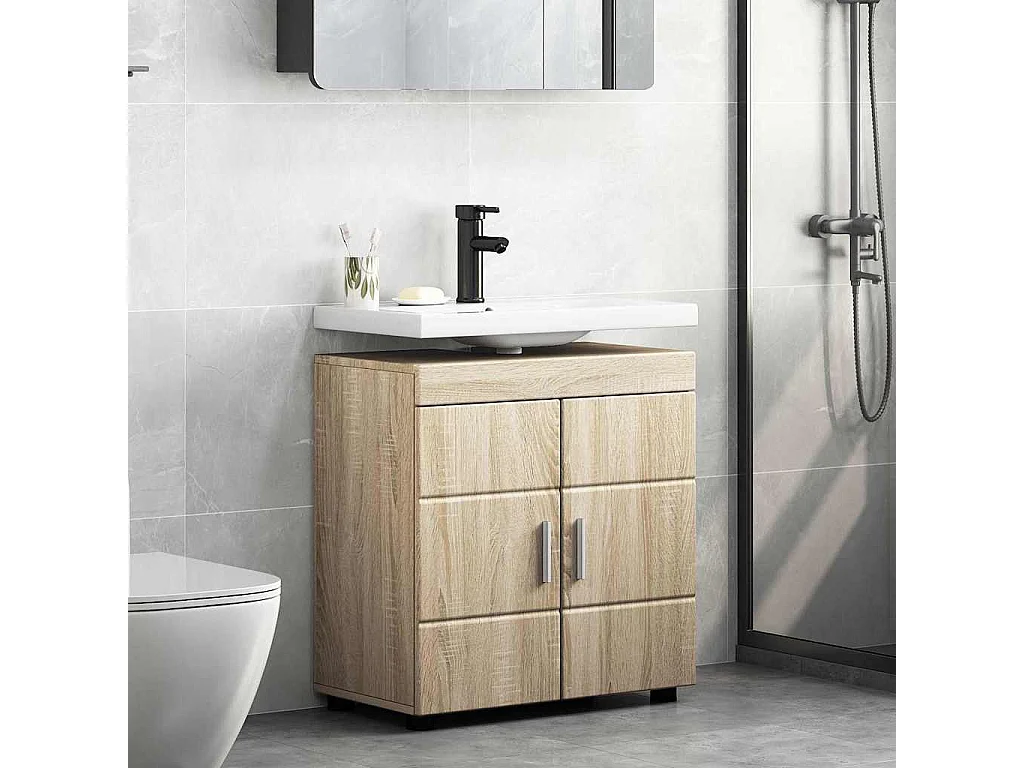 Mobile lavabo da bagno TULUM, rovere Sonoma