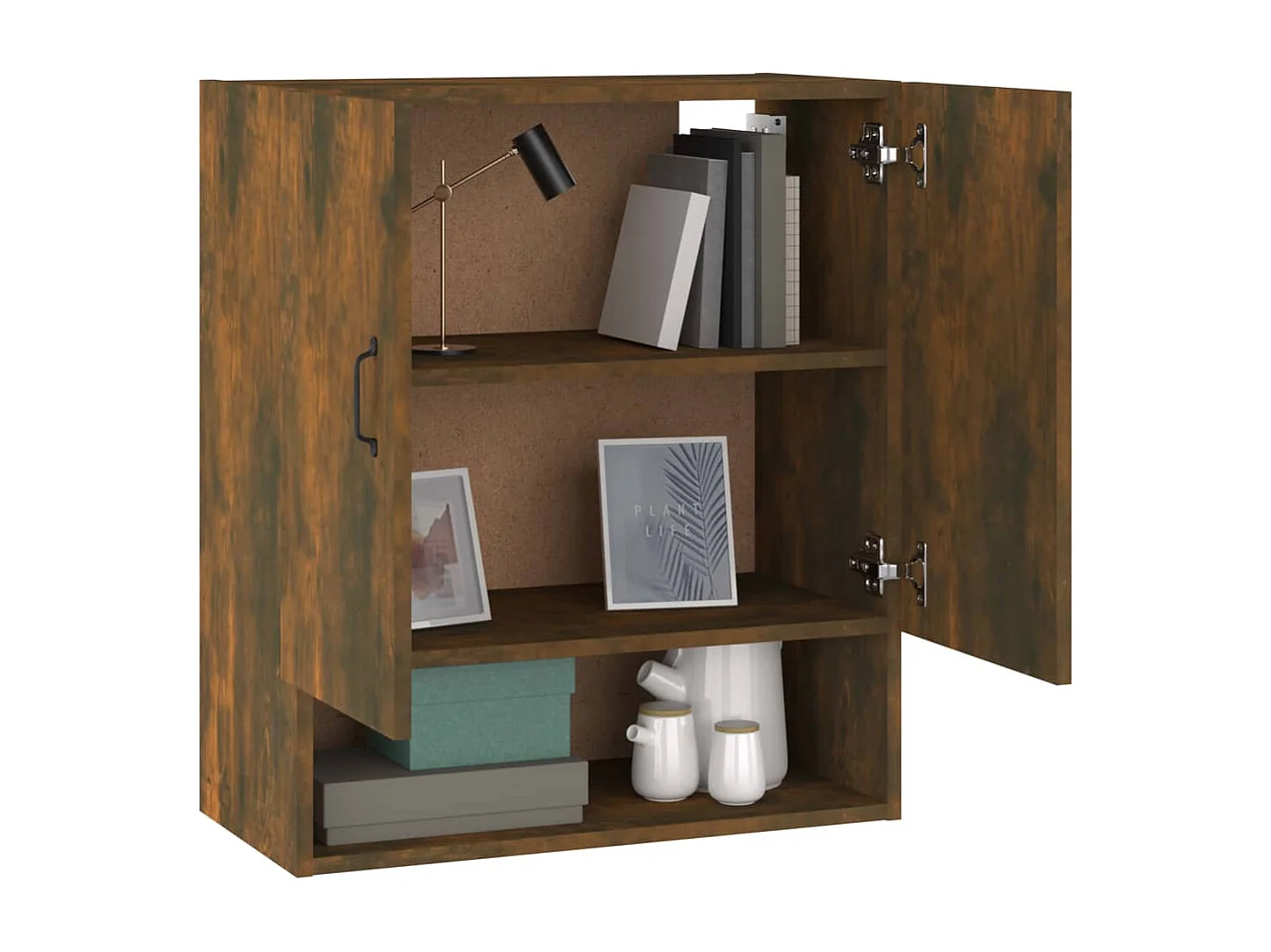 Armoire murale Chêne fumé 60x31x70 cm Bois d'ingénierie