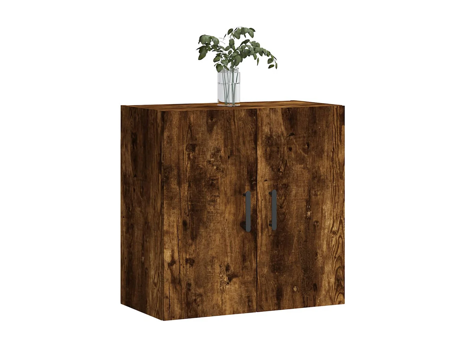 Armoire murale chêne fumé 60x31x60 cm bois d'ingénierie