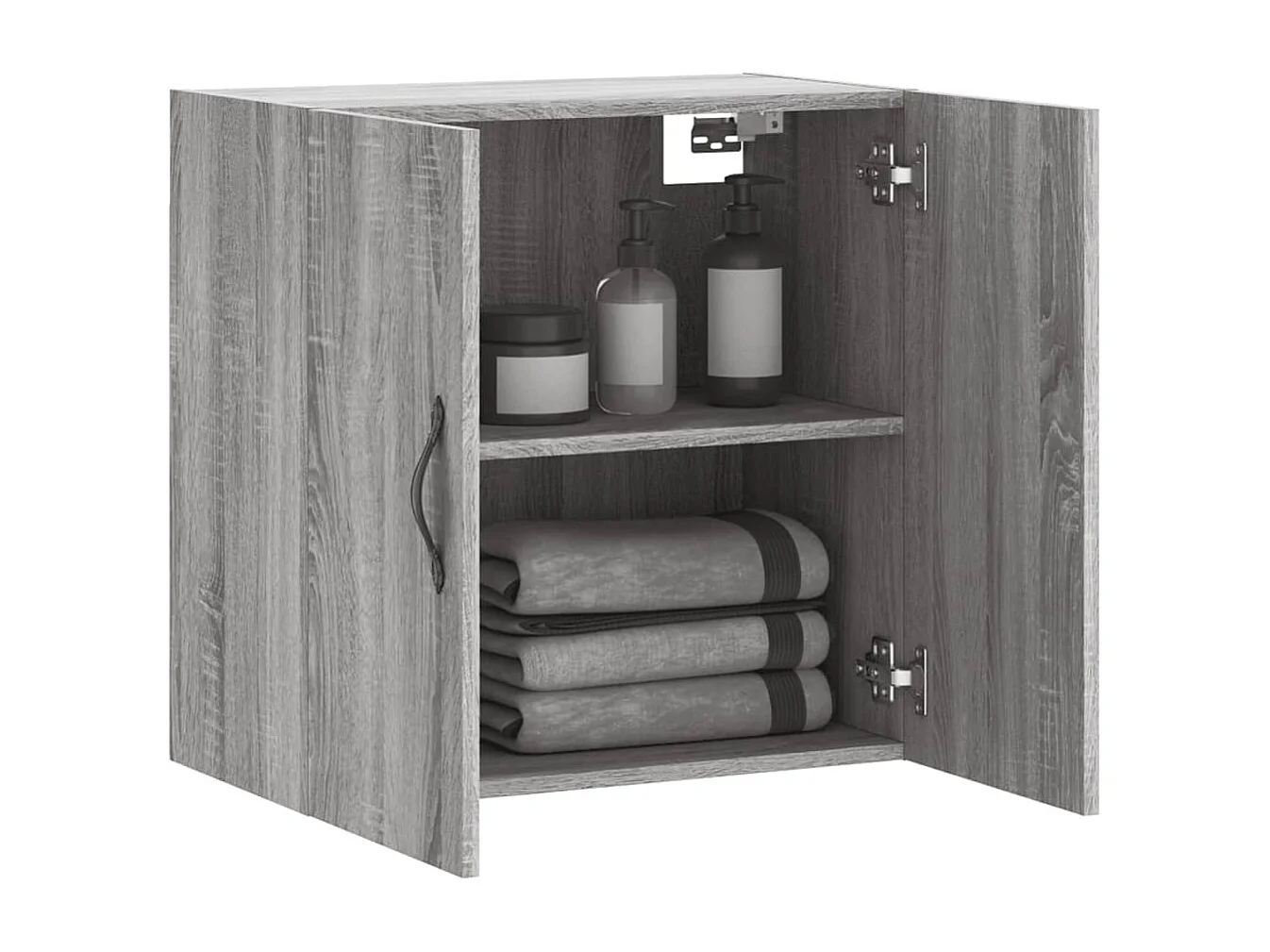 Mobiletto pensile grigio Sonoma 60x31x60 cm in legno ingegnerizzato
