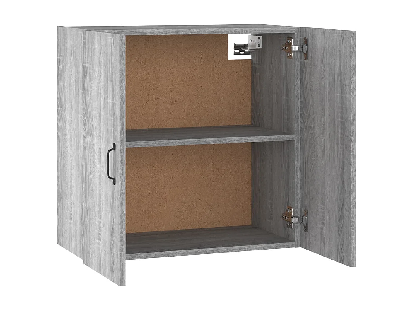 Mobiletto da parete Sonoma, grigio, 60x31x60 cm, legno ingegnerizzato