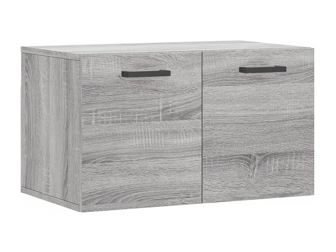 Mobiletto da parete Sonoma, grigio, 60x36,5x35 cm, legno ingegnerizzato