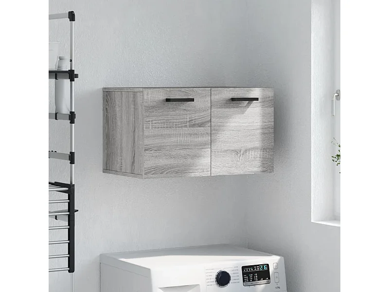 Mobiletto da parete Sonoma, grigio, 60x36,5x35 cm, legno ingegnerizzato