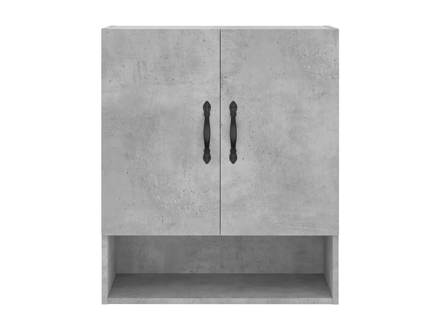 Mobiletto da parete grigio cemento 60x31x70 cm in legno ingegnerizzato