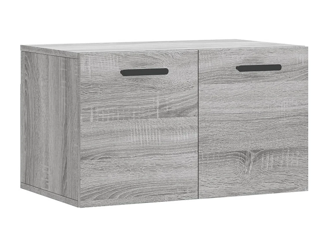 Mobiletto da parete Sonoma, grigio, 60x36,5x35 cm, legno ingegnerizzato