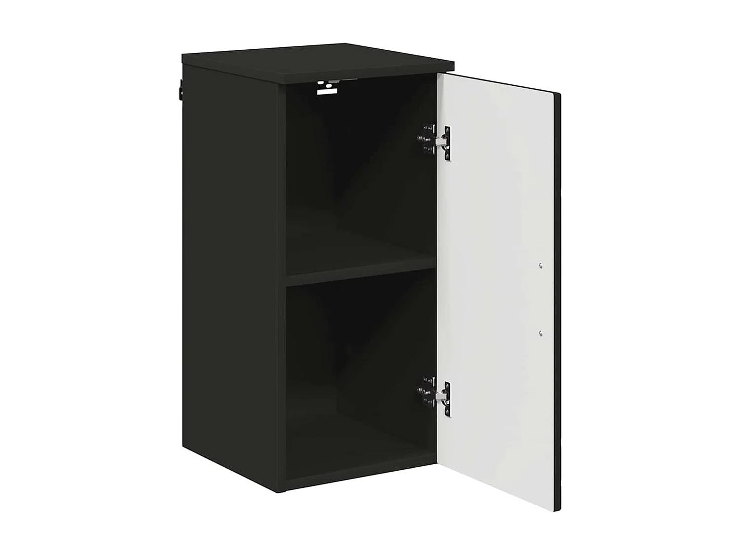 Cabinet de salle de bain avec stockage Noir 30 x 31,5 x 61 cm