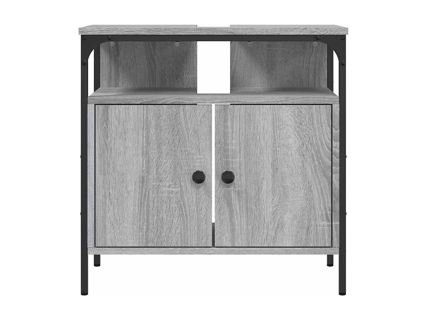 Mobile lavabo da bagno grigio Sonoma 60x30x60 cm
