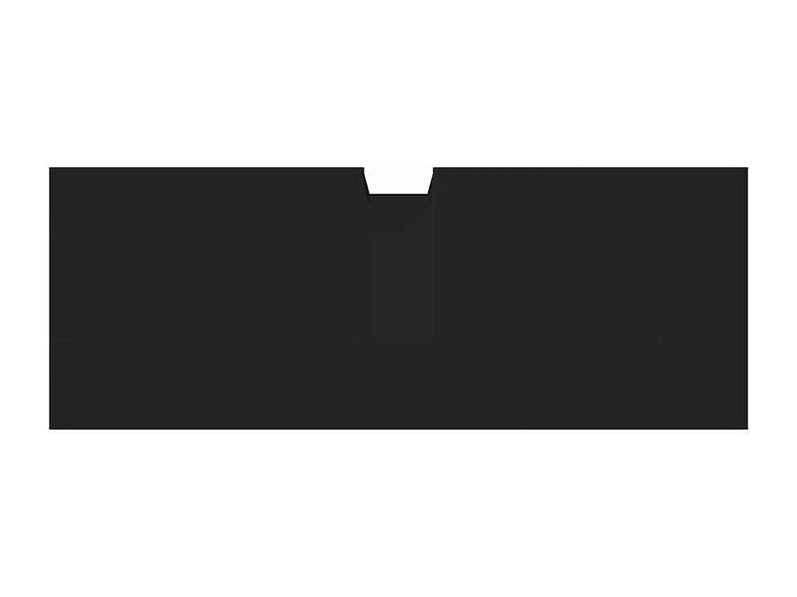 Mobile lavabo da bagno nero 80x30x60 cm