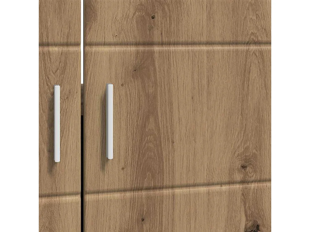 Armoire de lavabo de salle de bain chêne artisanal