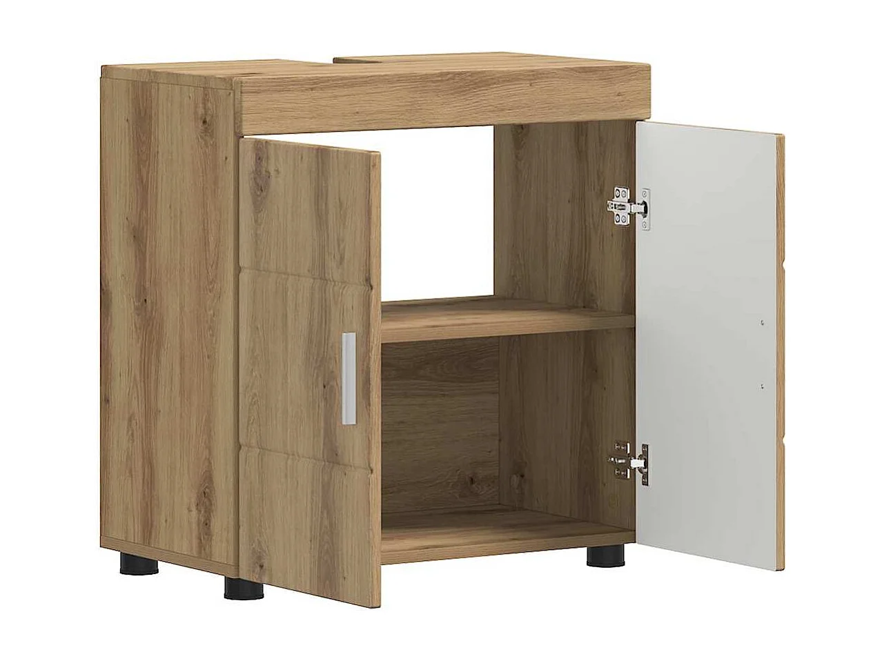 Mobile lavabo da bagno in rovere fatto a mano TULUM