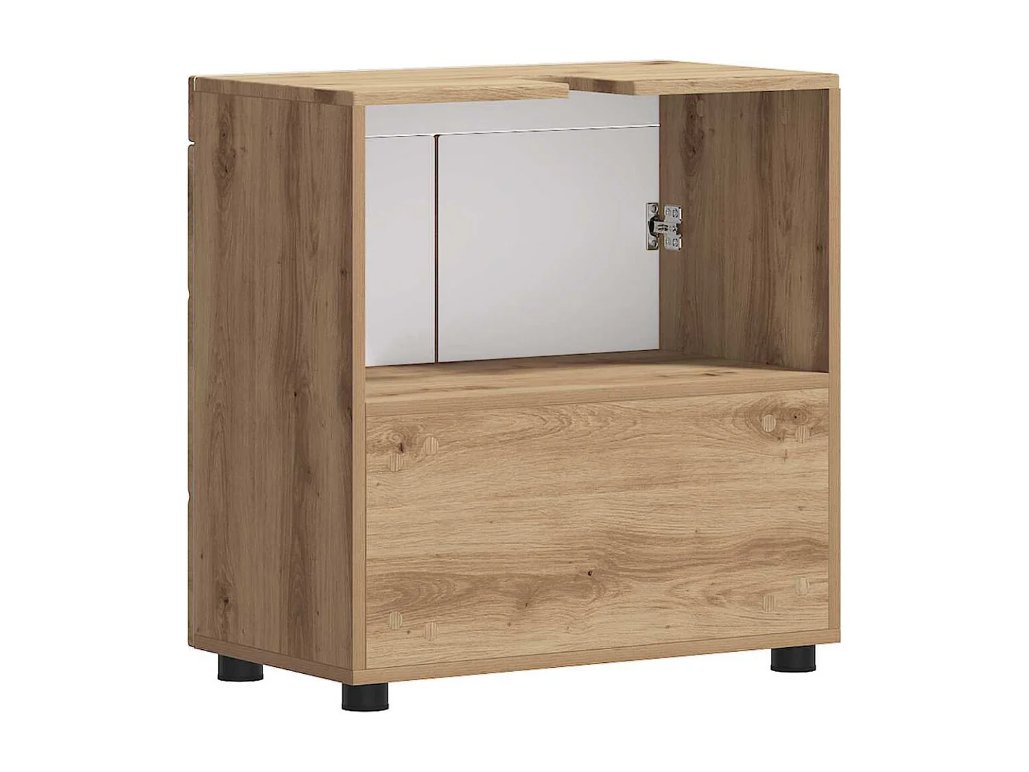 Mobile lavabo da bagno in rovere fatto a mano TULUM