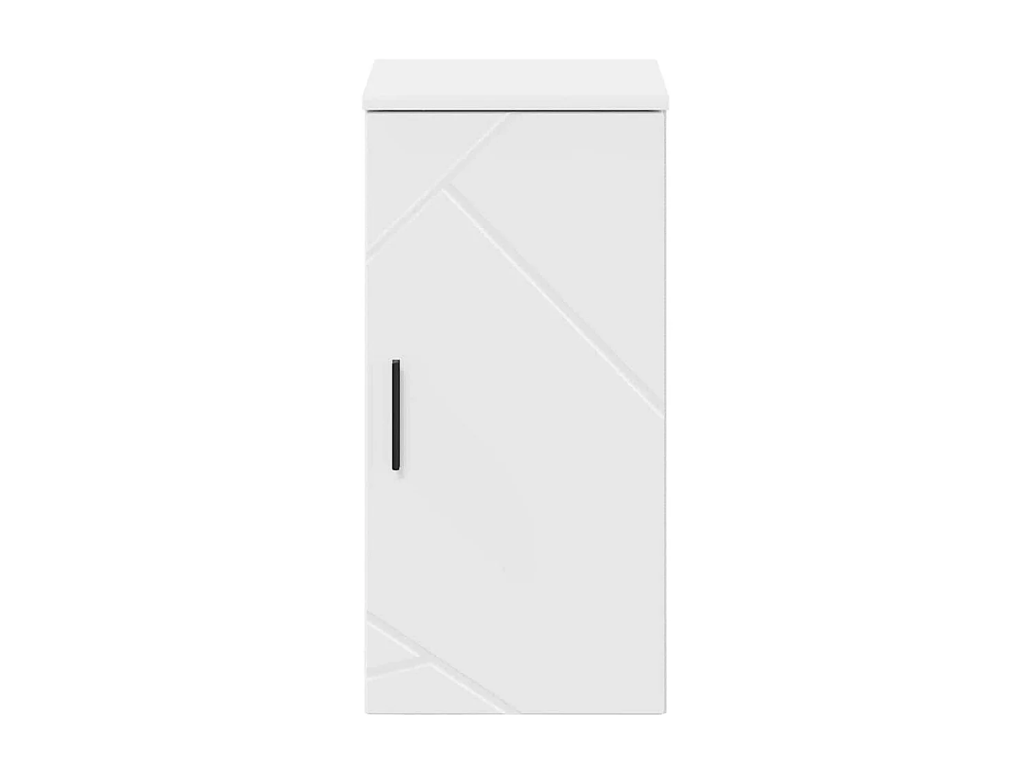 Mobiletto da bagno con contenitore, bianco, 30 x 31,5 x 61 cm