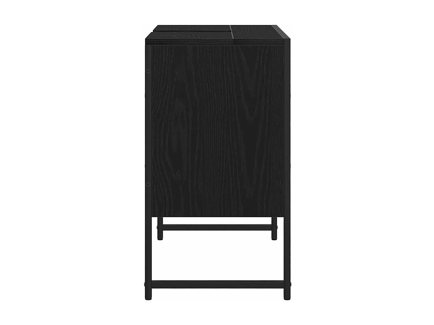 Mobile lavabo per bagno, rovere nero, 60 x 30 x 60 cm
