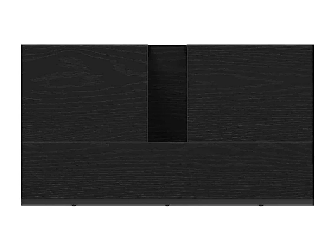 Mobile lavabo per bagno, rovere nero, 60 x 30 x 60 cm