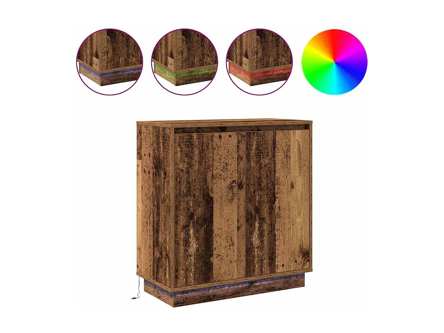 Buffet in legno antico 71 x 34,5 x 75 cm Legno ingegnerizzato