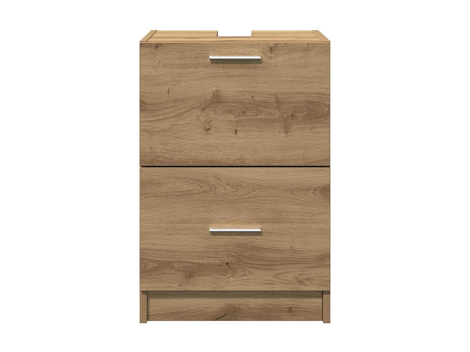 Mobile sottolavello con cassetto, rovere lavorato a mano, 40 x 37 x 59 cm