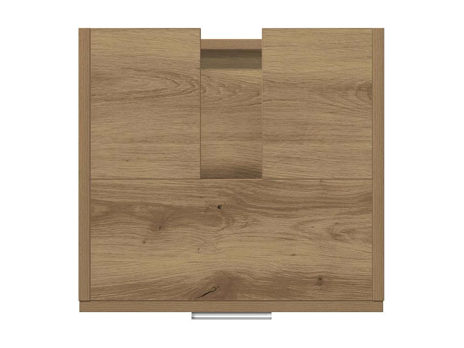 Mobile sottolavello con cassetto, rovere lavorato a mano, 40 x 37 x 59 cm