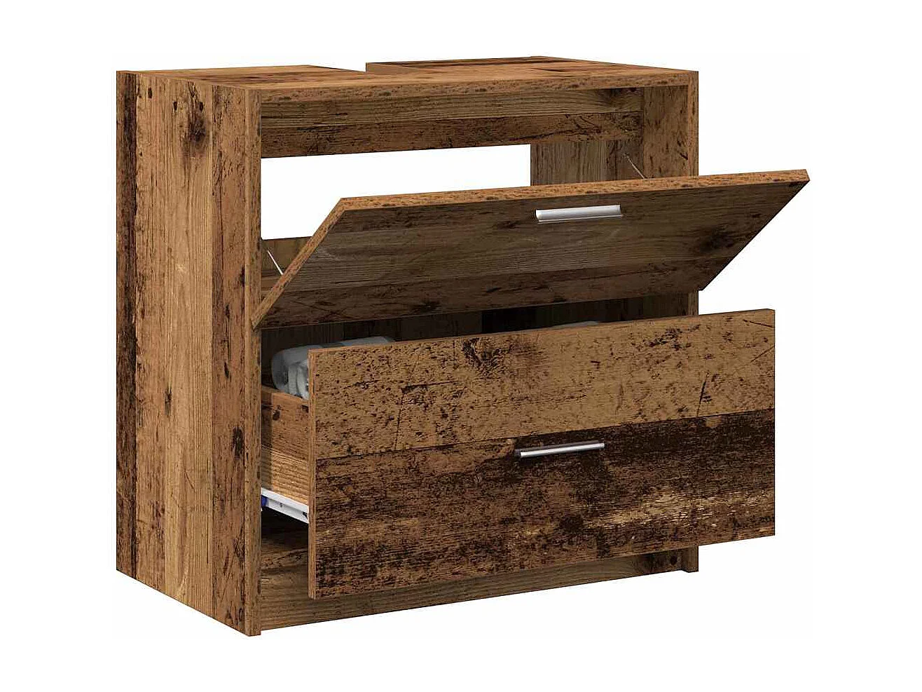 Meuble Sous Évier Bois Ancien 59 x 37 x 59 cm Bois d'ingénierie