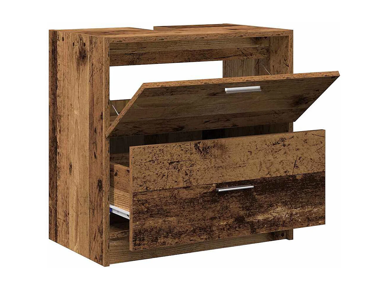 Meuble Sous Évier Bois Ancien 59 x 37 x 59 cm Bois d'ingénierie