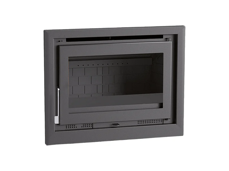 Insert à bois en acier - Vulcain - Intérieur en fonte