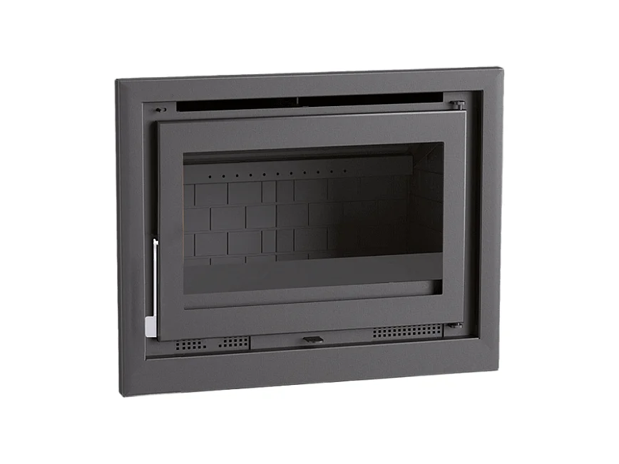 Insert à bois en acier - Vulcain - Intérieur en fonte