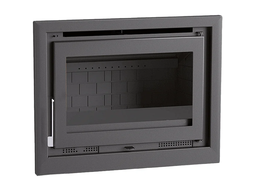 Insert à bois en acier - Vulcain - Intérieur en fonte