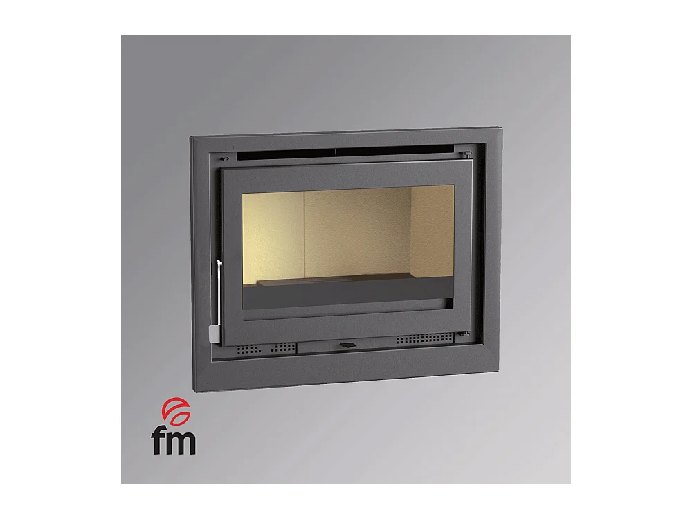 Insert à bois en acier - Caldera - Intérieur en vermiculite