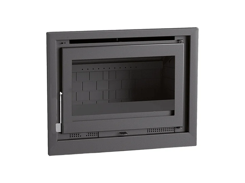 Insert à bois en acier - Caldera - Intérieur en fonte