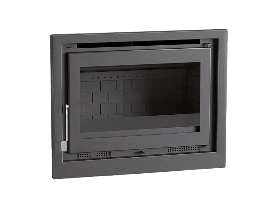 Insert à bois en acier - Caldera - Intérieur en fonte