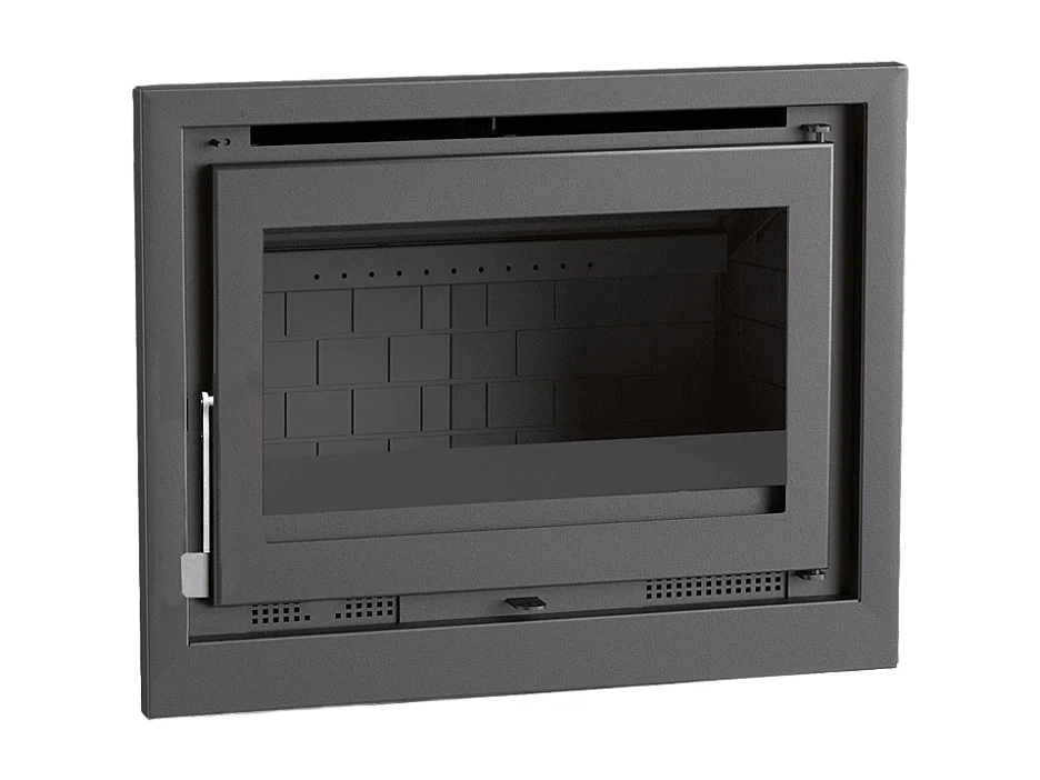 Insert à bois en acier - Caldera - Intérieur en fonte