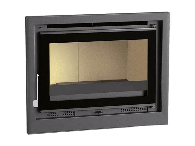 Insert à bois en acier - Vulcain - Intérieur en vermiculite + Verre sérigraphié