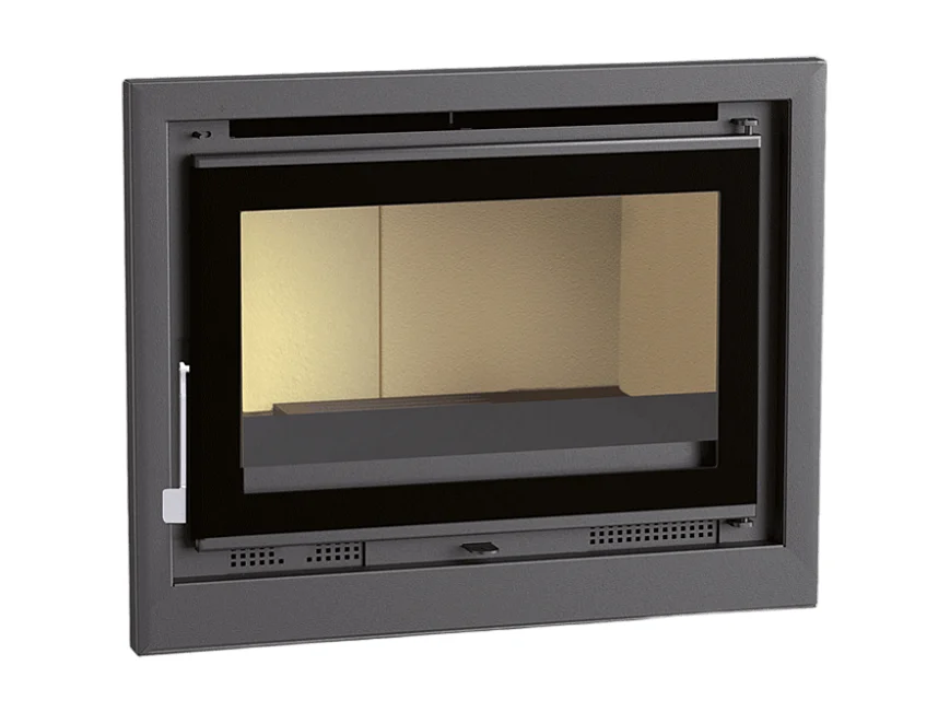 Insert à bois en acier - Vulcain - Intérieur en vermiculite + Verre sérigraphié