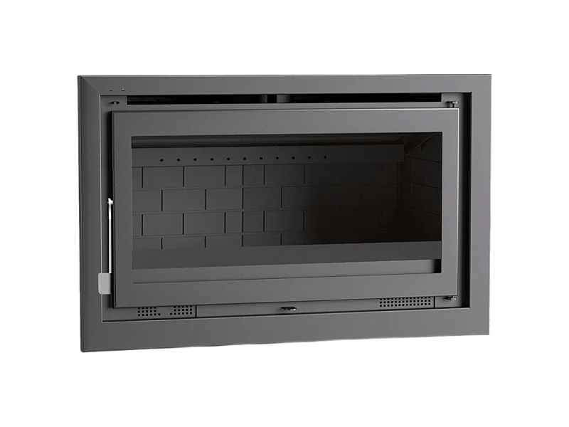 Insert à bois en acier - Phoenix - Intérieur en fonte