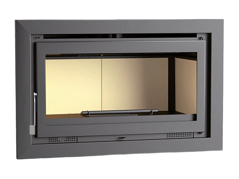 Insert à bois en acier - Phoenix - Intérieur en vermiculite