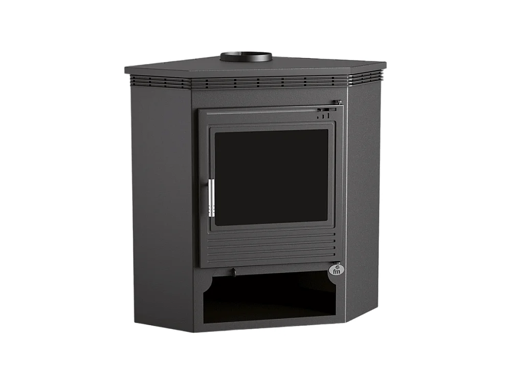 Poêle à bois de coin en acier, bûcher inférieur - FlameShift