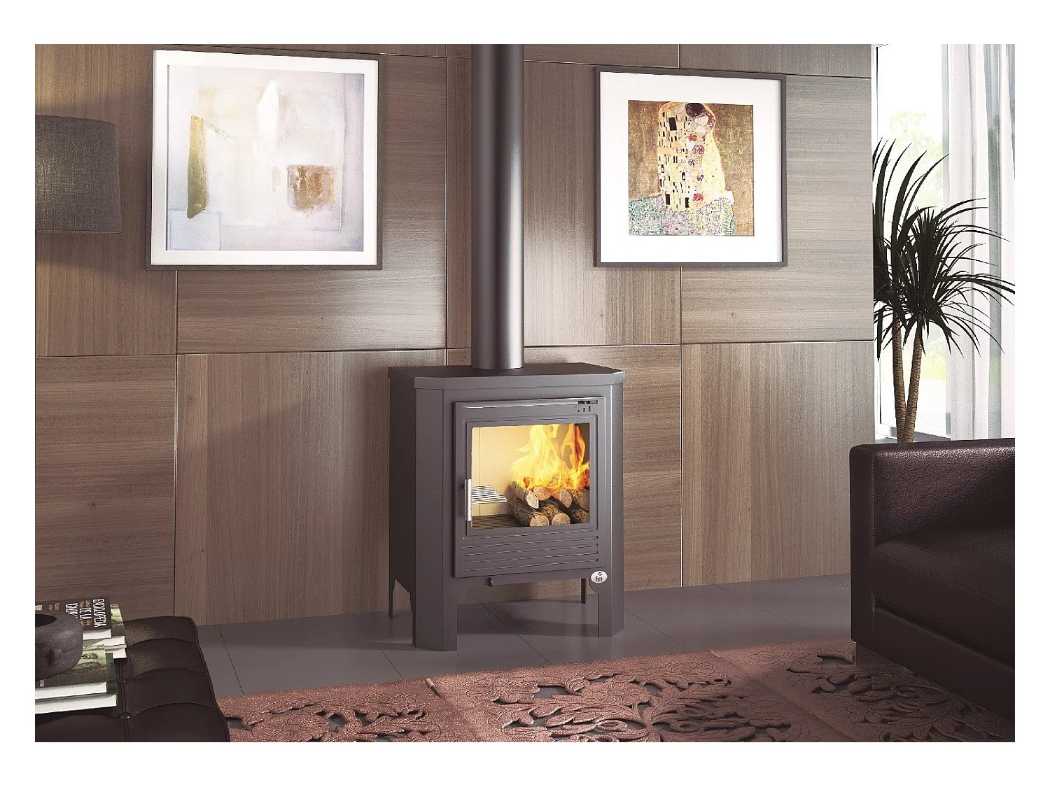 Poêle à bois en acier - FeuNature