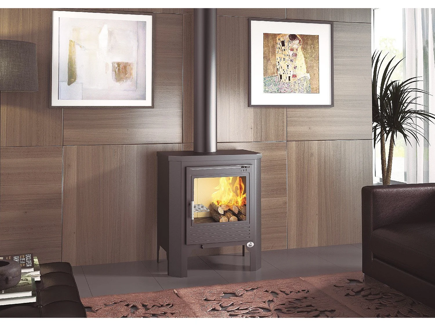 Poêle à bois en acier - FeuNature