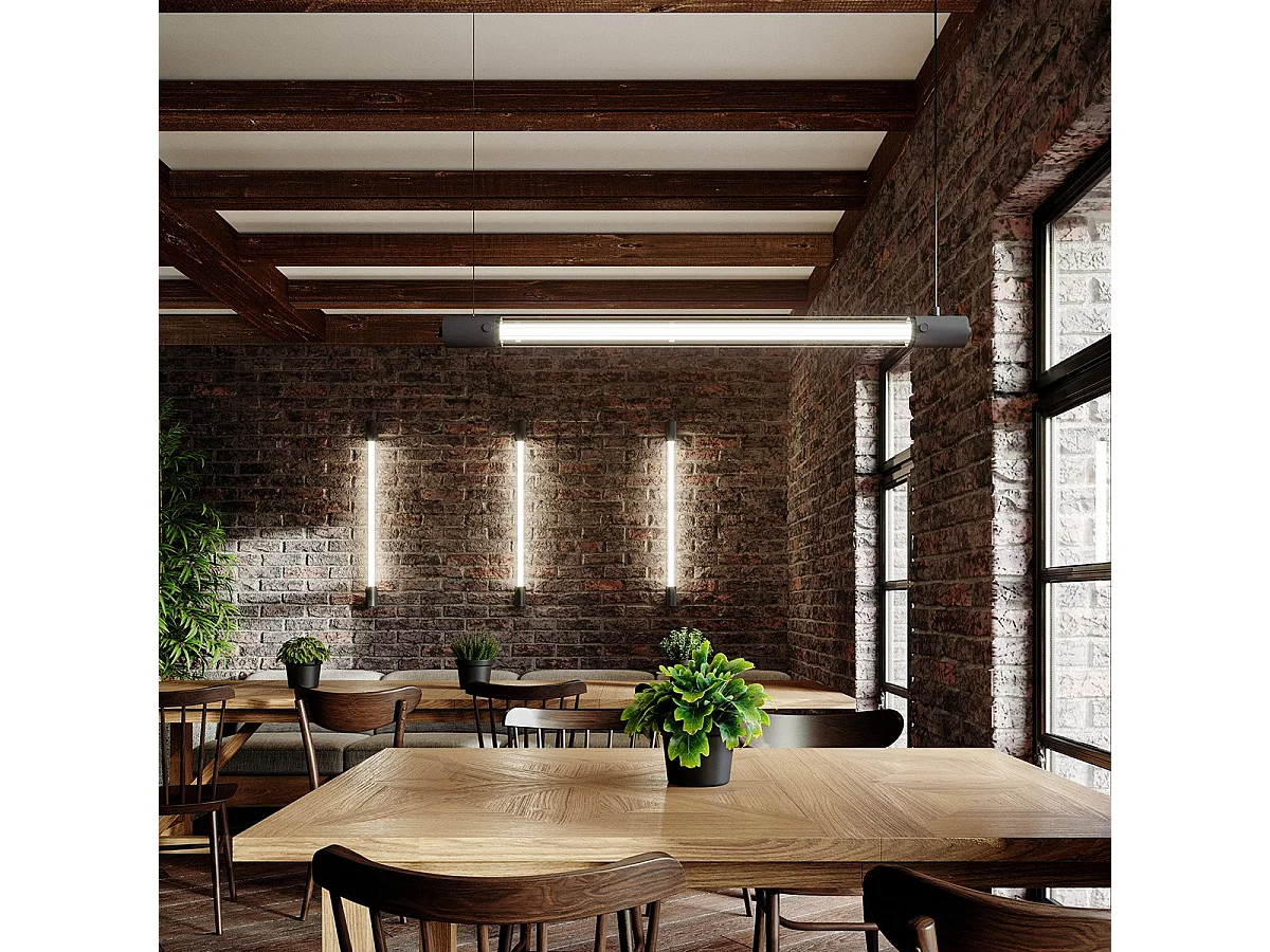 Lampe pendante Opal noir