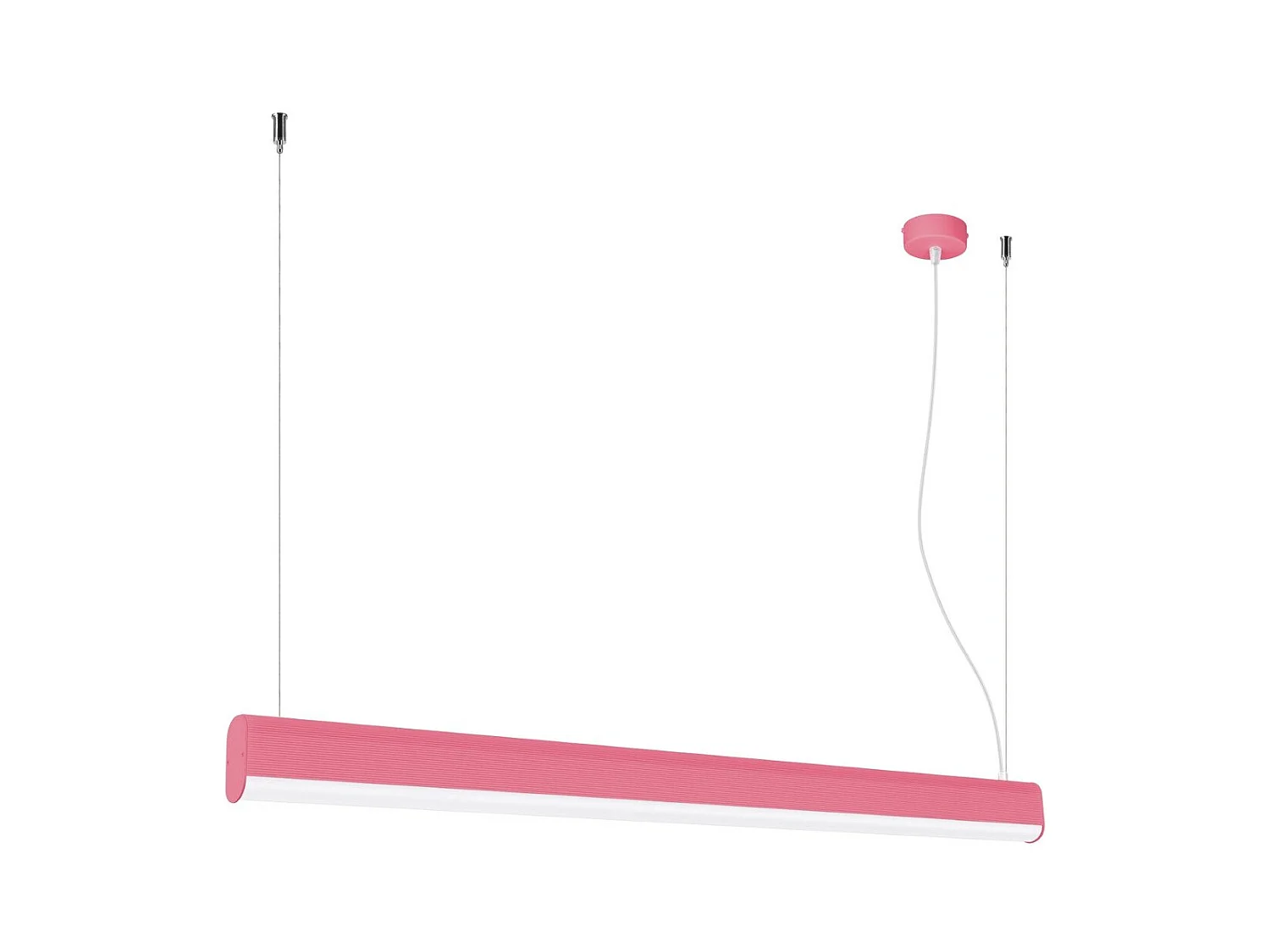 Lampe suspendue Oris rose LED 3000K