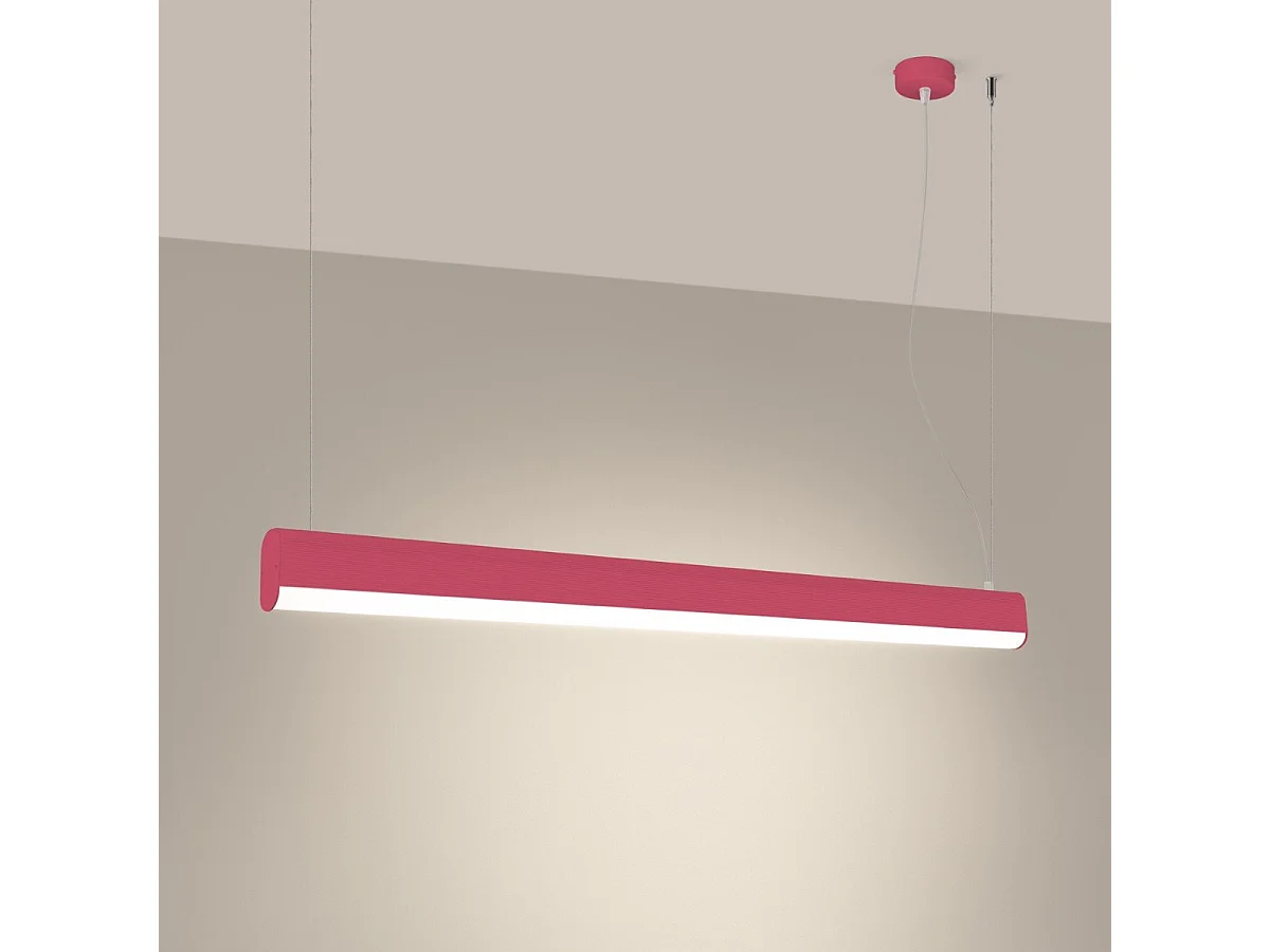 Lampe suspendue Oris rose LED 3000K