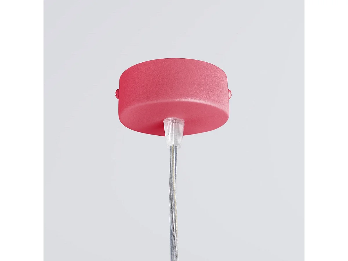 Lampe suspendue Oris rose LED 3000K