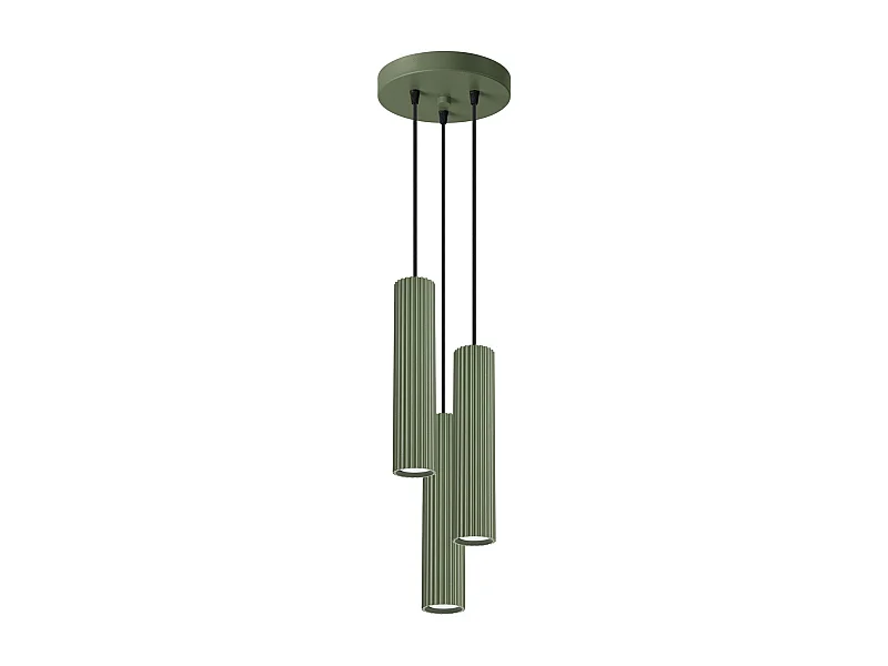 Lampe suspendue Onyx 3P vert olive