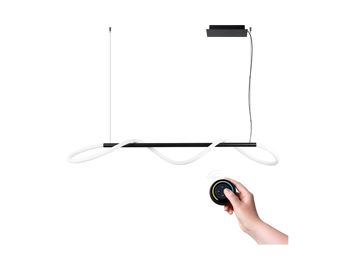 Lampe suspendue Luma 148 noir LED 2700-6500K