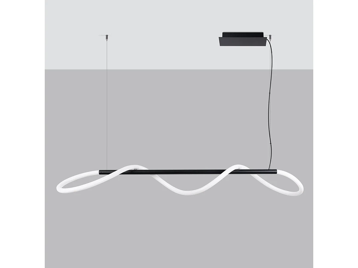 Lampe suspendue Luma 148 noir LED 2700-6500K