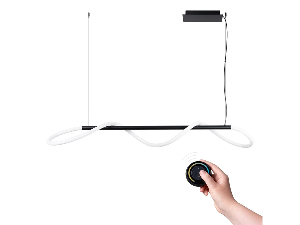 Lampe suspendue Luma 148 noir LED 2700-6500K